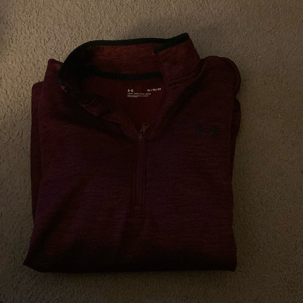 Under Armour Burgundy Quarter-Zip Top